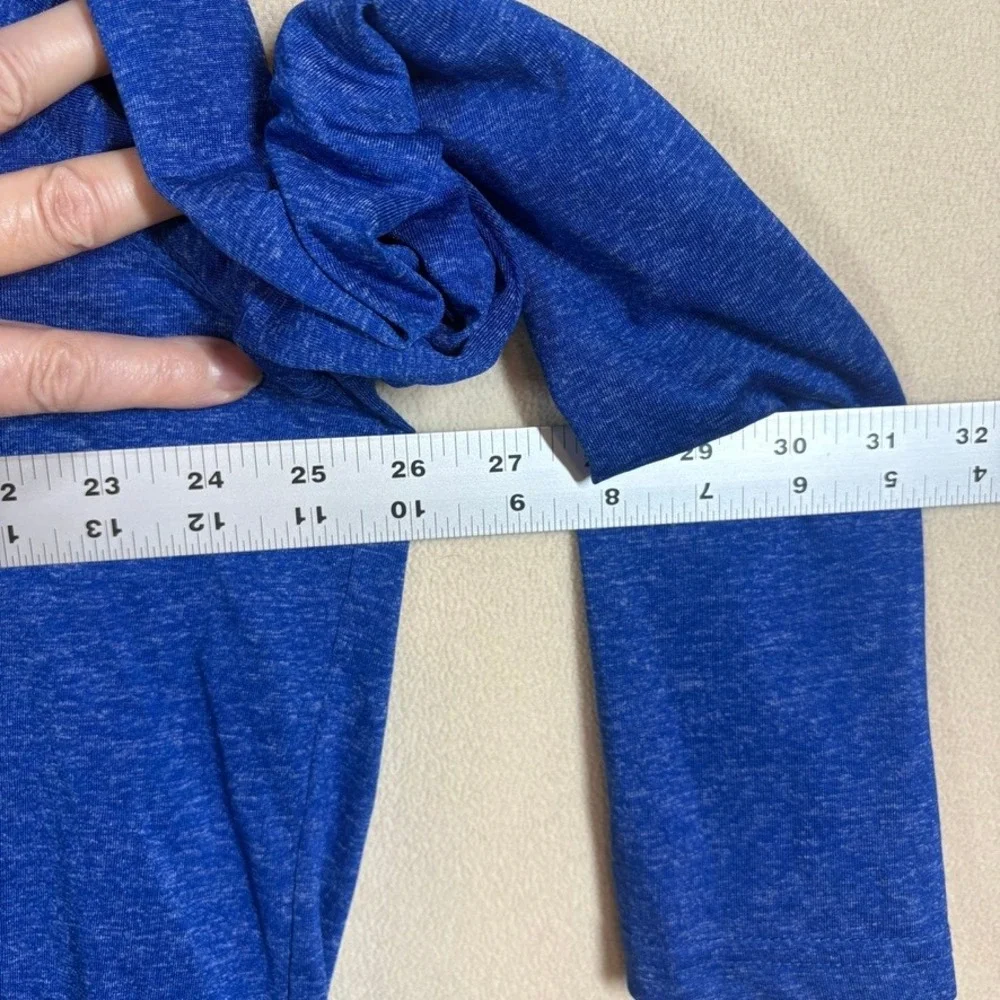 Adidas Mens Kansas Jayhawks KU Ultimate Tee 1/4 Zip Pullover Blue 2XL Activewear